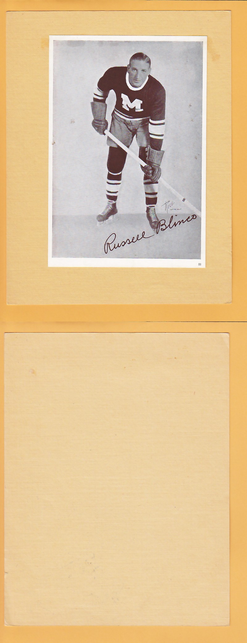 1935-40 CROWN BRAND PHOTO #53 R.BLINCO photo